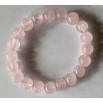Bracelet Rose Quartz 10mm Round Beads